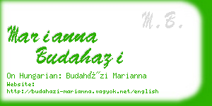 marianna budahazi business card